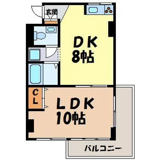 ナトゥーラ今池【4階】の間取り