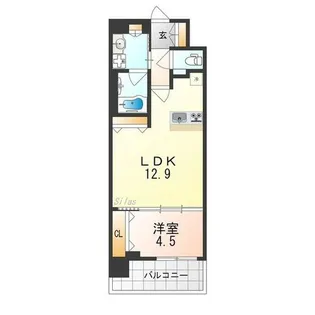 スプランディッド中百舌鳥【3階】の間取り