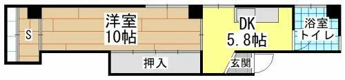 シーサイドハウス大里【3階】の間取り