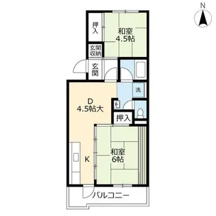 UR到津南【0180503号室】の間取り