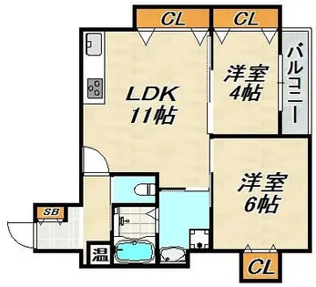 三國ビル【2階】の間取り