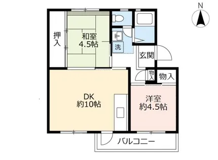 UR落合【3120504号室】の間取り
