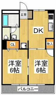アクセス久野喜台マンション【3階】の間取り