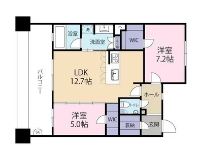 サンパーク小倉城内EXIA【302号室】の間取り