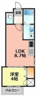ココパイン【1階】の間取り