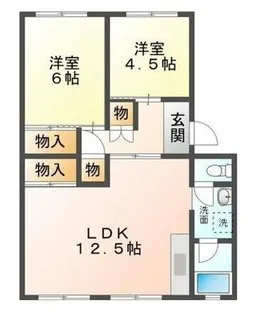 ぼたん【207号室】の間取り