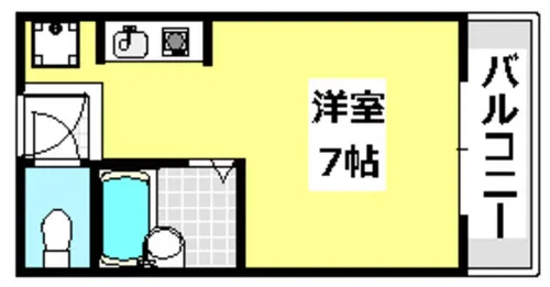 大阪府茨木市南春日丘2丁目【マンション】の間取り