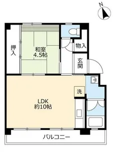 UR多聞台【C230301号室】の間取り