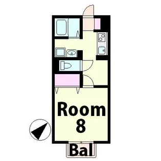 ボナール大澤2【1階】の間取り