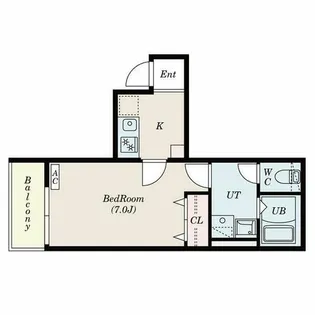 Calm大江【102号室】の間取り