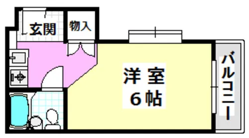 ガルボ茨木【201号室】の間取り