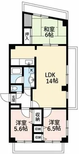 愛知県額田郡幸田町大字菱池字欠間【マンション】の間取り