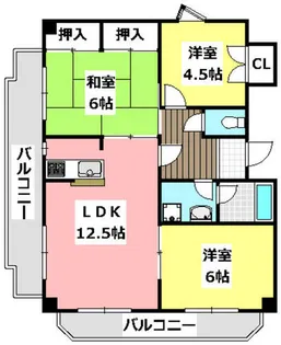 シャトーMナカイ【2階】の間取り