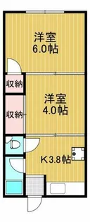 マンション北野田【1階】の間取り