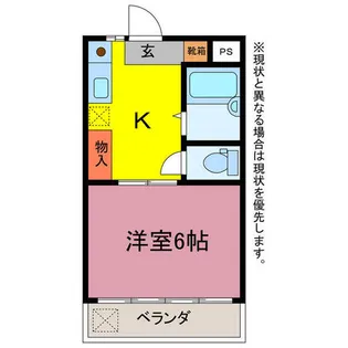 カブリオレ【206号室】の間取り