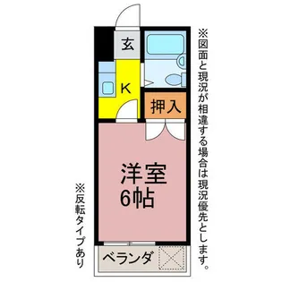 シャンティヴィラージュⅡ【206号室】の間取り