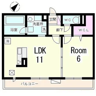 ハイドンホーフ【3階】の間取り