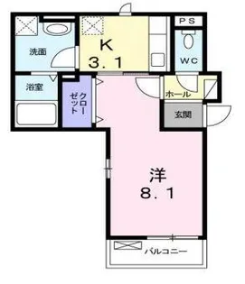 レジデンスヒルオオタニ【2階】の間取り