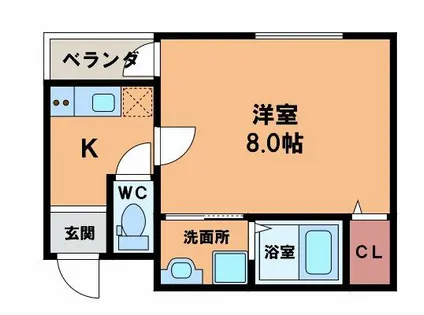 アッシュメゾン阿倍野【3階】の間取り