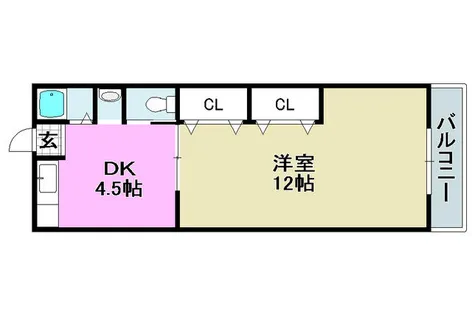 むつみマンション【3階】の間取り