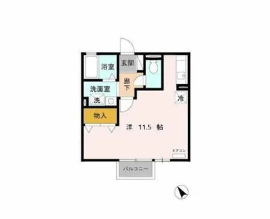 シャルマン【201号室】の間取り