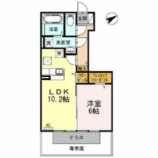 レグルス【1階】の間取り