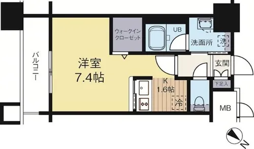福岡県福岡市博多区築港本町【マンション】の間取り