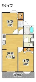 カメリアTKハイツ【1階】の間取り
