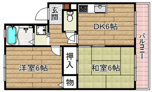 シャトーグランデイノウエ【101号室】の間取り