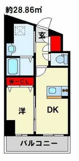 LEGEND KUROSAKIⅡ【8階】の間取り