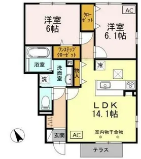 セーフティー コート Ⅰ【1階】の間取り