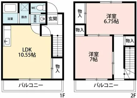 愛知県岡崎市橋目町字御小屋西【タウンハウス】の間取り