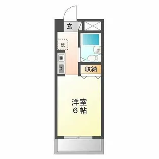 朝日プラザ豊橋アーバンスクエア【203号室】の間取り