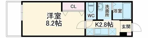 エステート野立【1階】の間取り
