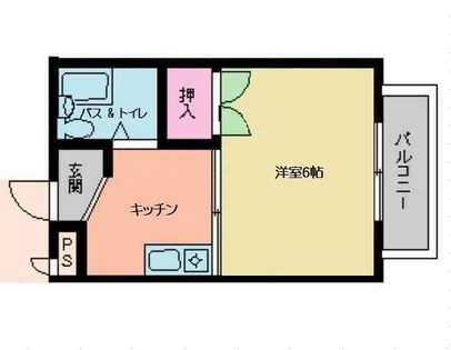 パレーシャル清水【405号室】の間取り