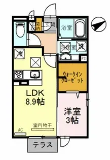ルクプルFⅡ【1階】の間取り