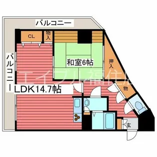 西岡サンマウンテンシャトー【1階】の間取り