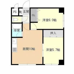 ひふみビル【3-G号室】の間取り