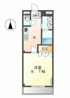 エルヴェ東小向Ⅰ【1階】の間取り