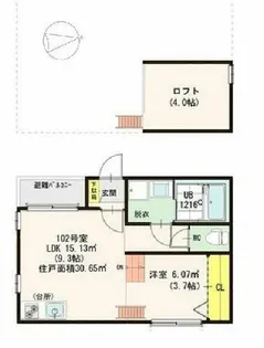 AbiskoⅡ【1階】の間取り