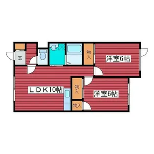 コーポラスS【2階】の間取り