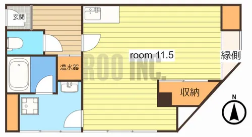八木ビル【201号室】の間取り