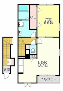 グロースハイツ新石切Ⅱ【2階】の間取り
