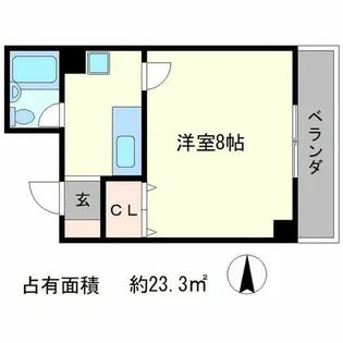 メゾンジョアPart2【3階】の間取り