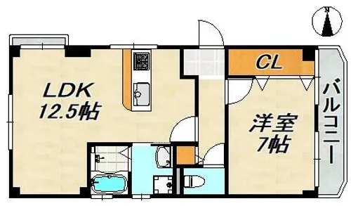 吉田マンション【2階】の間取り