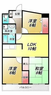 ヴィラはぎわら【4階】の間取り