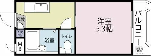 ユースハイツMD【3階】の間取り