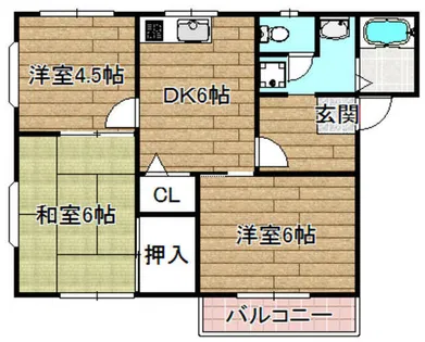 ジュネス【1階】の間取り
