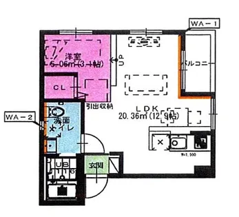 プライムローズ【3階】の間取り