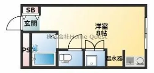 ブルージェつばき【2階】の間取り